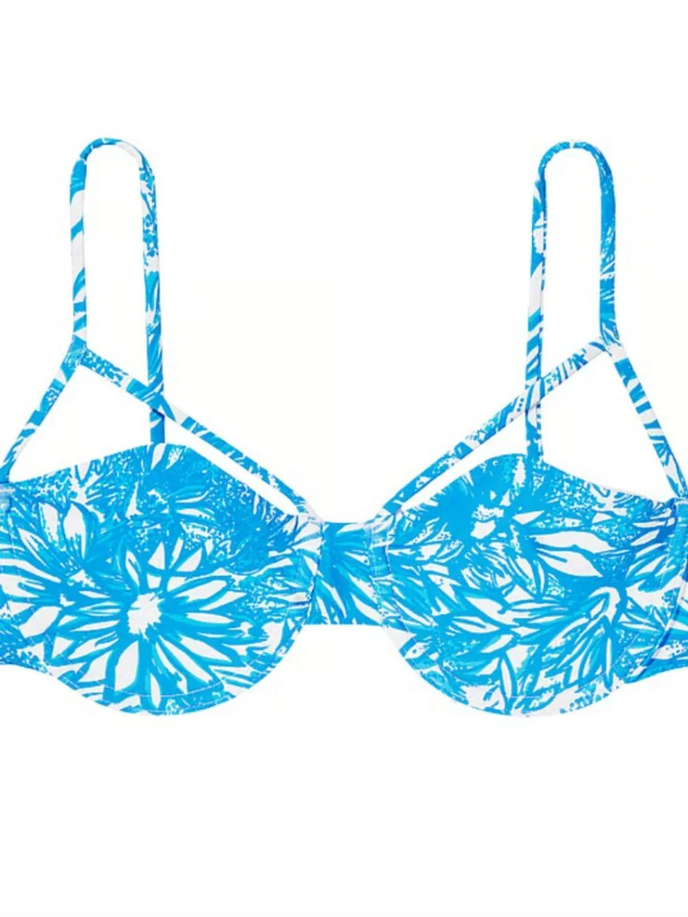 FRANKIES BIKINIS Bundle/Lot of 3 Iris Print Bikini - 1 Top & 2 Bottoms / All NWT